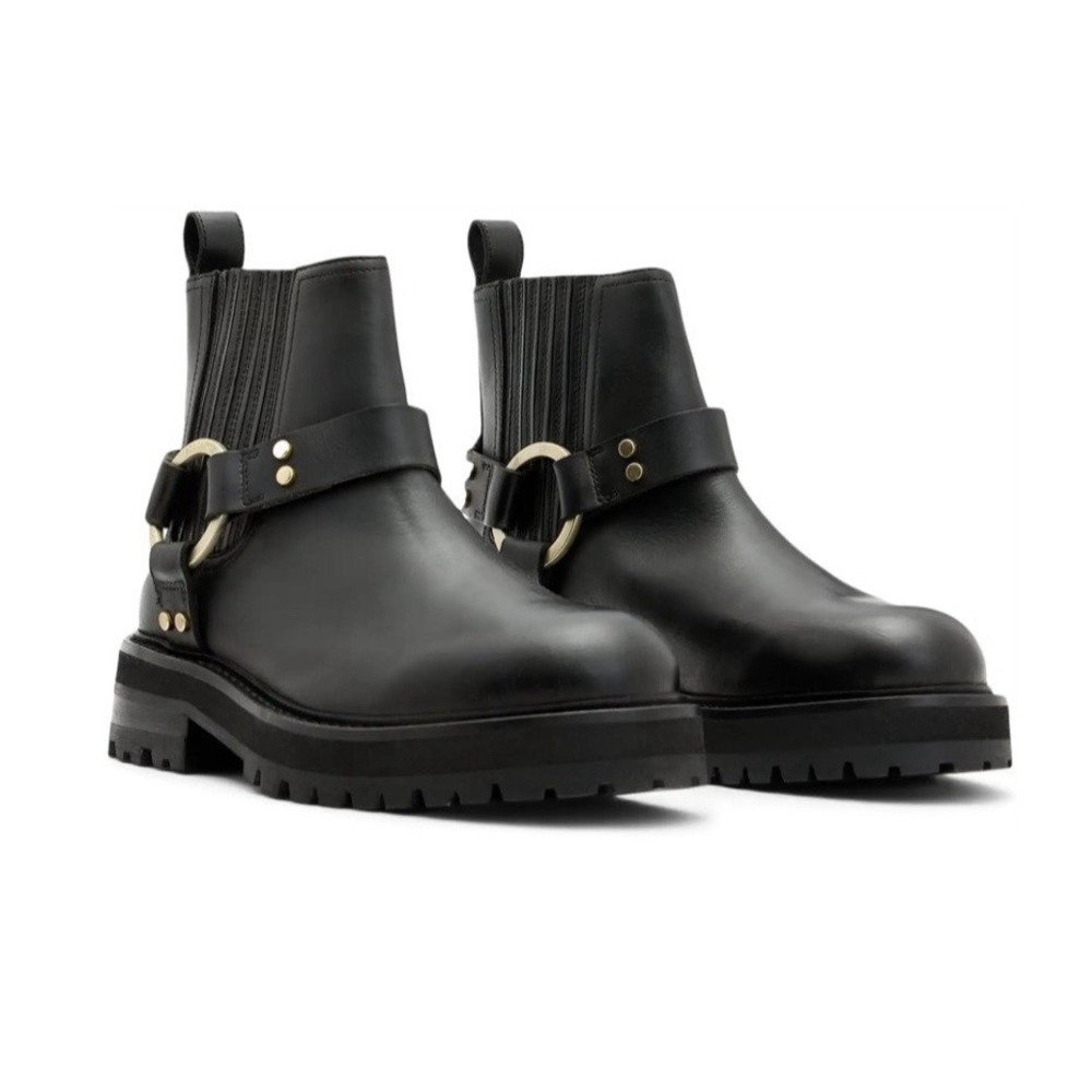 Allsaints - Maddie Biker Ankle Boot - Leather - Black - US 8 / EU 38 / UK 5